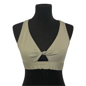 Victoria Secret PINK Olive Green Ultimate Twist Sports Bra